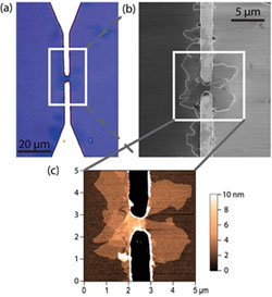 Figure from the process “High-yield dielectrophoretic assembly of two-dimensional graphene nanostructures”